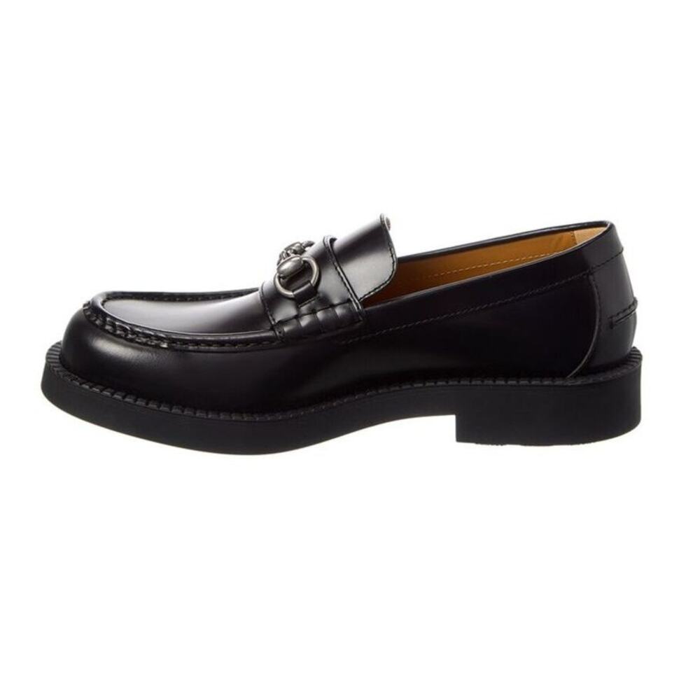 Gucci Mens Horsebit Leather Loafers 794202 Black Size 11.5 US 12 NEW - Picture 2 of 16